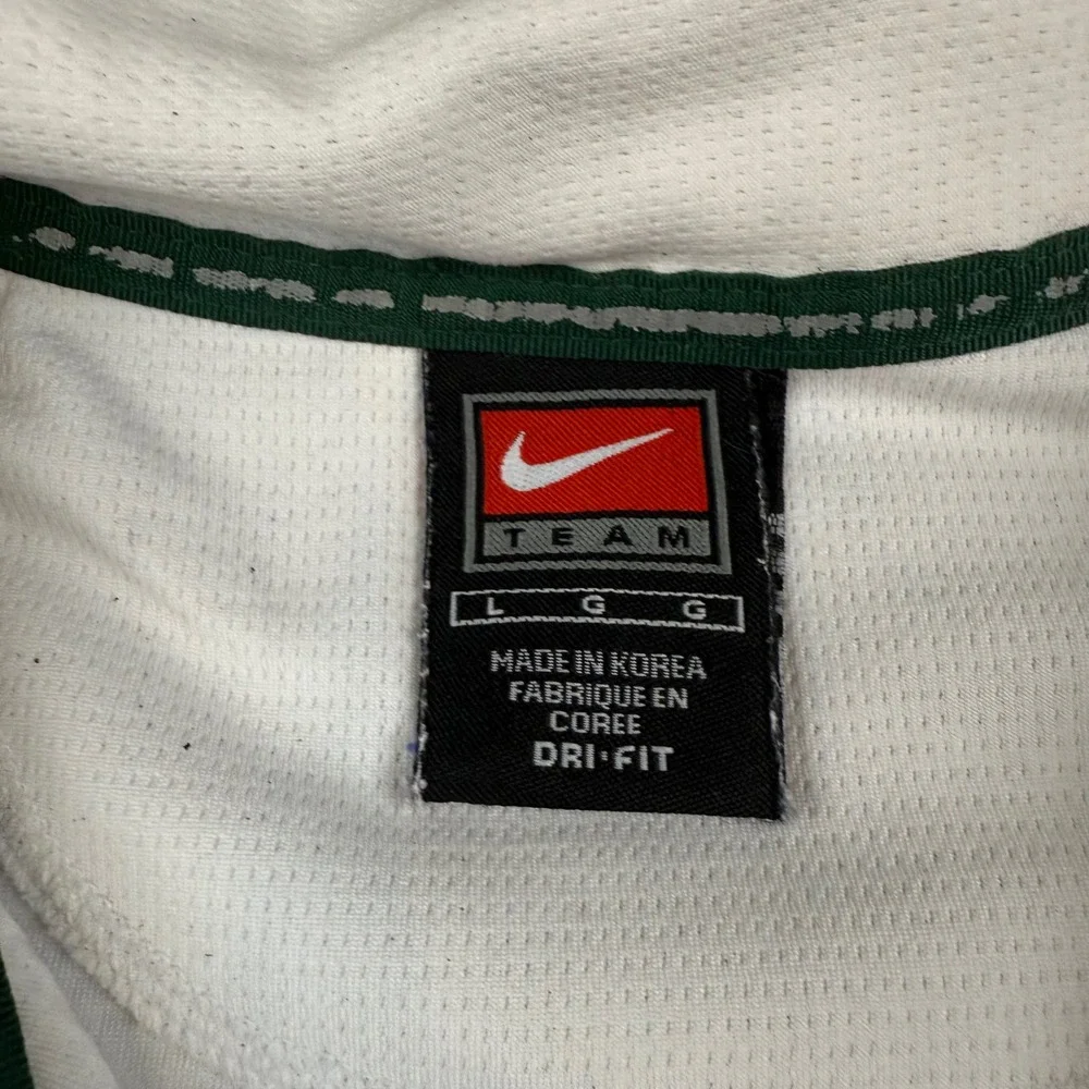 Nike Oregon Ducks Dri FIT Golf‎ Polo Shirt Mens Large White Green O Logo